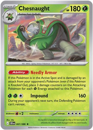 Chesnaught (7) Rare Holofoil