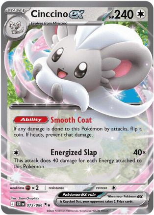 Cinccino ex - 073/086 (73) Double Rare Holofoil