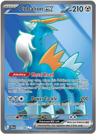 Cobalion ex - 103/086 (103) Ultra Rare Holofoil