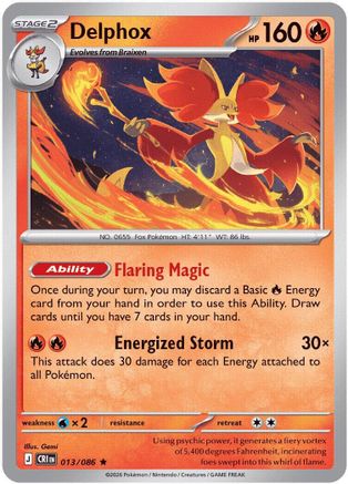 Delphox (13) Rare Reverse Holofoil
