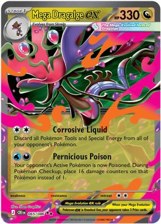 Mega Dragalge ex - 065/086 (65) Double Rare Holofoil