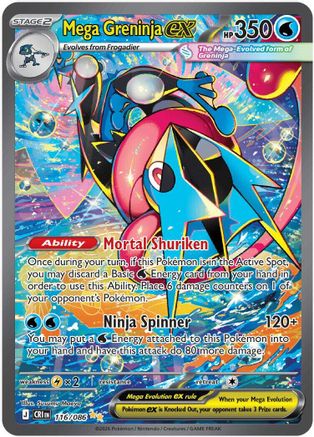 Mega Greninja ex - 116/086 (116) Special Illustration Rare Holofoil