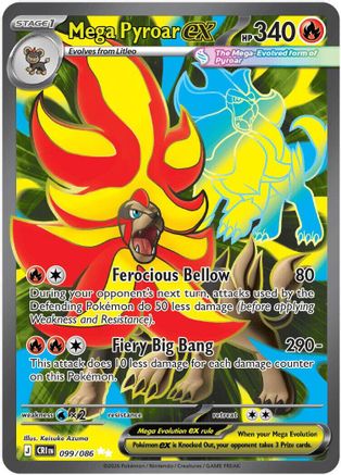 Mega Pyroar ex - 099/086 (99) Ultra Rare Holofoil