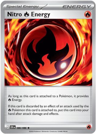 Nitro Fire Energy (86) Rare Reverse Holofoil