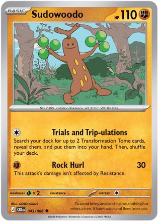 Sudowoodo (43) Uncommon