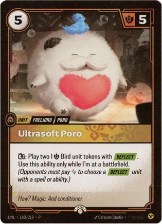 Ultrasoft Poro (160/219) - Riftbound Organized Play Promotional Cards Foil