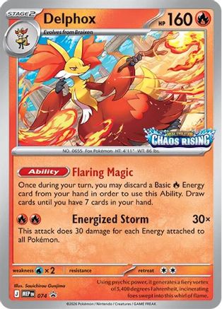 Delphox - 074 (74) Promo Holofoil