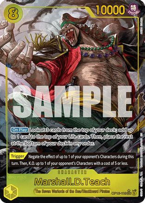 Marshall.D.Teach (119) (Alternate Art) (OP16-119) - The Time of Battle Foil (Cabinet-NM)