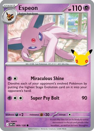 Espeon (69) Common Holofoil