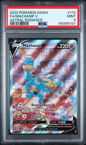 PSA 9 Machamp V #172 Astral Radiance (Cabinet)