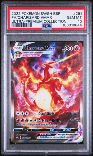 PSA 10 Charizard Vmax Sword And Shield Ultra Premium Collection #SWSH261 (Cabinet)