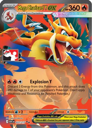 Mega Charizard Y ex - 022/217 (22) Double Rare Holofoil