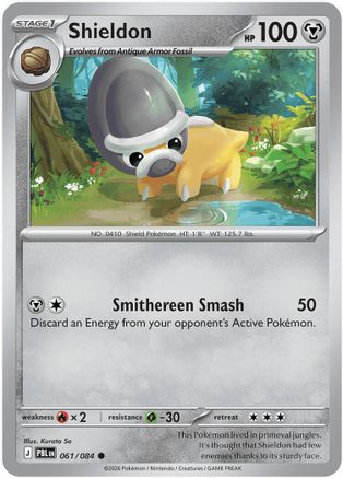 Shieldon (61) Common Reverse Holofoil