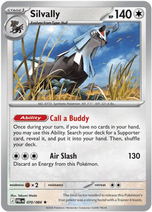 Silvally - 070/084 (70) Rare Reverse Holofoil