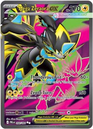 Mega Zeraora ex - 098/084 (98) Ultra Rare Holofoil