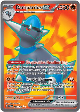 Rampardos ex - 100/084 (100) Ultra Rare Holofoil