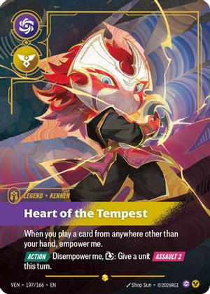 Kennen - Heart of the Tempest (Overnumbered) (197/166) - Vendetta Foil (Cabinet-NM)