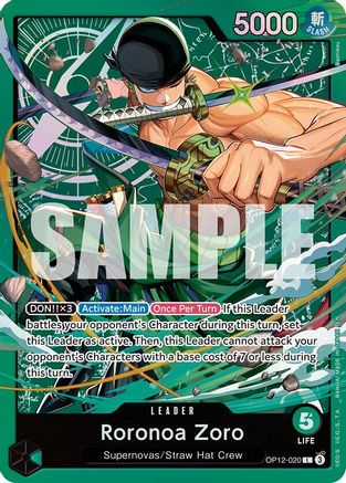 Roronoa Zoro (OP12-020) (OP12-020) - Starter Deck 32: GREEN Roronoa Zoro Foil