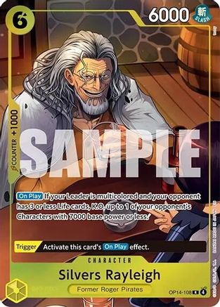 Silvers Rayleigh (One Piece Card Game Illustration Box Vol. 7) (OP14-108) - One Piece Promotion Cards Foil