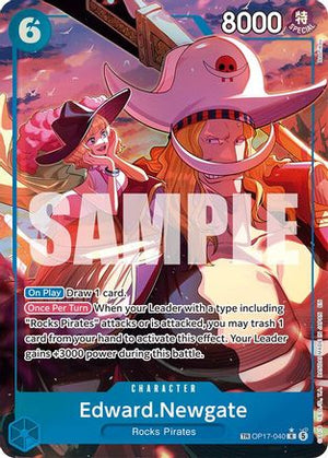 Edward.Newgate (040) (TR) (OP17-040) - The World's Strongest Warriors Foil (Cabinet-NM)