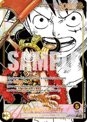 Monkey.D.Luffy (079) (Super Leader Alternate Art) (OP17-079) - The World's Strongest Warriors Foil (Cabinet-NM)