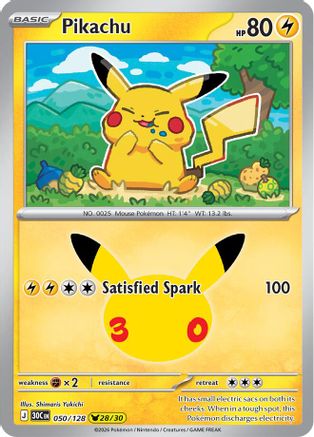 Pikachu - 050/128 (50) Pikachu Rare Holofoil