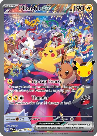 Pikachu ex - 150/128 (150) Special Illustration Rare Holofoil