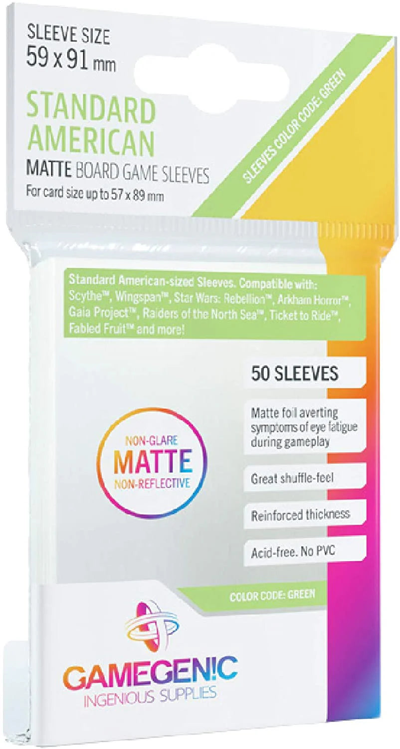 Gamegenic Matte Standard American Game Sized Sleeves