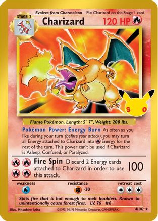 Charizard (4) Classic Collection Holofoil