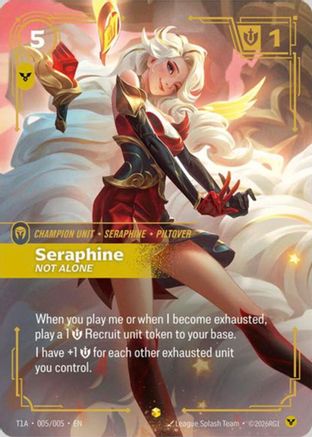 Seraphine, Not Alone (T1 Worlds Champion Player Bundle) (T1A 005/005) - T1 2025 Worlds Champion Bundles Foil