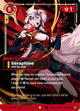 Seraphine, Not Alone (T1 Worlds Champion Signature Edition Bundle) (T1S 005/005) - T1 2025 Worlds Champion Bundles Foil