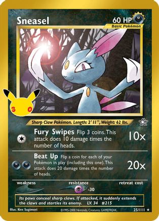 Sneasel (25) Classic Collection Holofoil