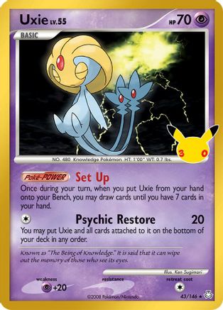 Uxie (43) Classic Collection Holofoil