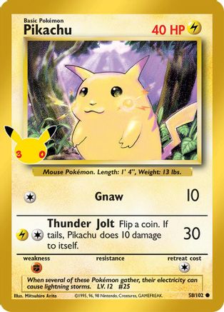 Pikachu (58) Classic Collection Holofoil