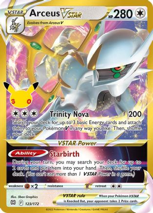 Arceus VSTAR (123) Classic Collection Holofoil
