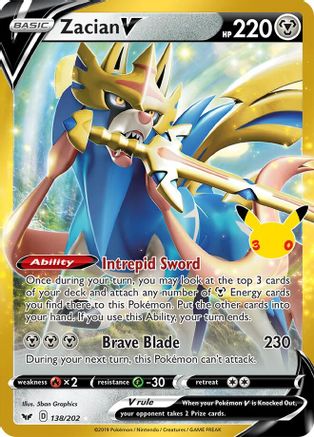 Zacian V (138) Classic Collection Holofoil