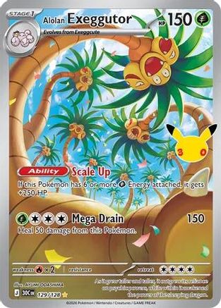 Alolan Exeggutor - 129/128 (129) Illustration Rare Holofoil