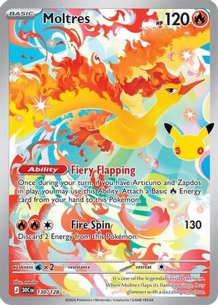Moltres - 130/128 (130) Illustration Rare Holofoil
