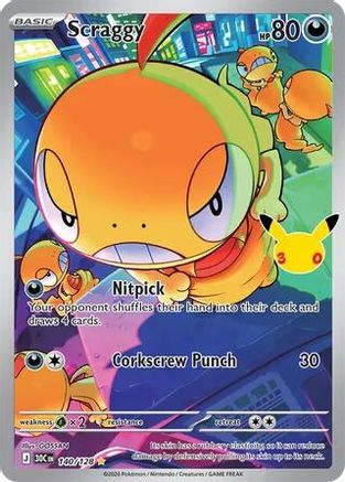 Scraggy - 140/128 (140) Illustration Rare Holofoil