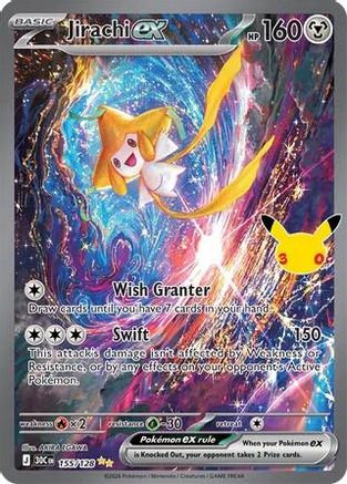 Jirachi ex - 155/128 (155) Special Illustration Rare Holofoil