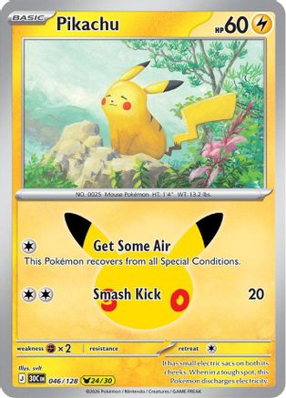 Pikachu - 046/128 (46) Pikachu Rare Holofoil