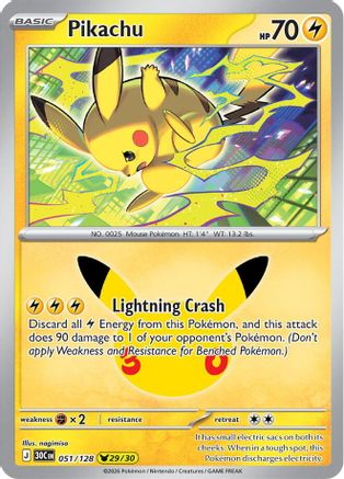 Pikachu - 051/128 (51) Pikachu Rare Holofoil