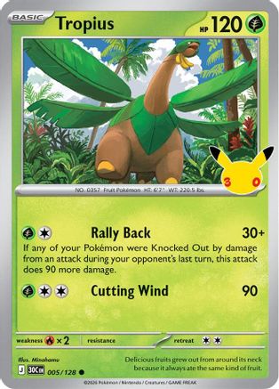 Tropius (5) Common Holofoil
