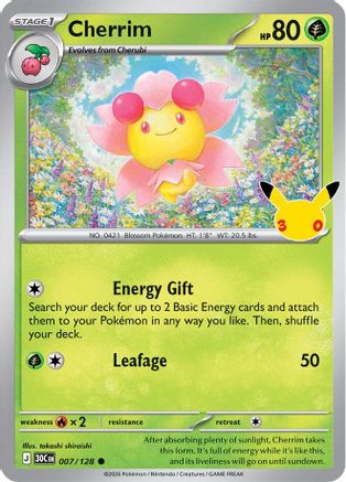 Cherrim (7) Common Holofoil