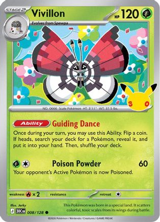 Vivillon (8) Common Holofoil