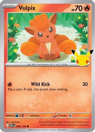 Vulpix (9) Common Holofoil