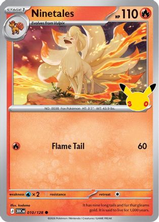Ninetales (10) Common Holofoil