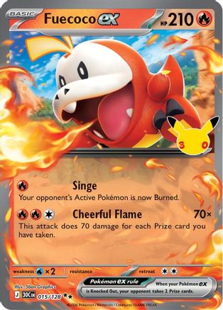 Fuecoco ex - 015/128 (15) Double Rare Holofoil