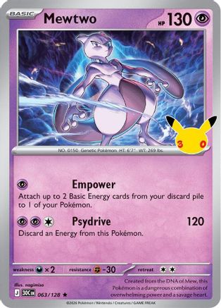 Mewtwo (63) Rare Holofoil