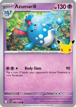 Azumarill (68)  Holofoil